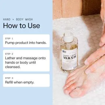 DedCool Hand + Body Wash (Milk, 8.5 fl oz) Natural Hydrating Body Wash Pump, Liquid Hand & Body Soap, Moisturizing Hand & Body Cleanser, Cruelty-free & Vegan, Non-Toxic, Luxury Fragrance