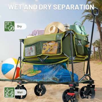 TIMBER RIDGE 400L Folding Double Decker Wagon - 450lbs