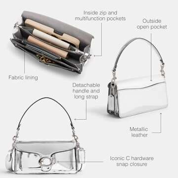 Coach Metallic Tabby Shoulder Bag 20