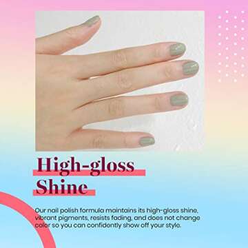 Beetles Gel Nail Polish Cecilia Sage Green 15ML for Manicure