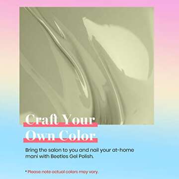 Beetles Gel Nail Polish Cecilia Sage Green 15ML for Manicure