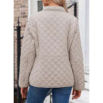 Dokotoo Stylish Plus Size Quilted Jacket for Women