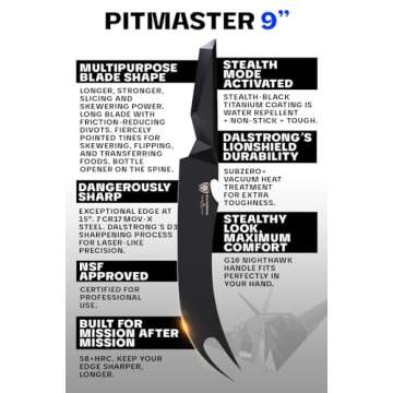 Dalstrong BBQ Pitmaster 9-inch Meat Knife - Razor Sharp Precision