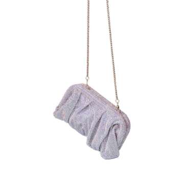 Elegant WuDiaoer Rhinestone Evening Clutch Purse