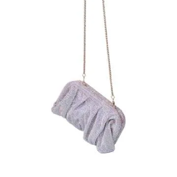 Elegant WuDiaoer Rhinestone Evening Clutch Purse