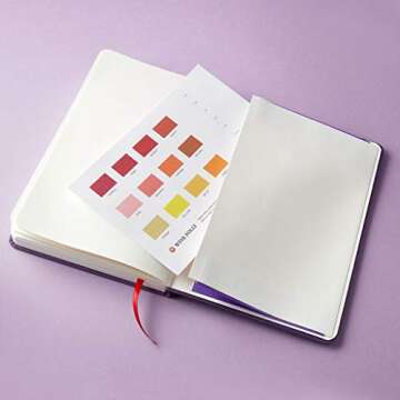 Wine Folly Wine Journal Guided Wine Tasting Notes (5" x 7" B6 Notebook) - Features 4 Step Tasting Method, Wine Color Reference Card, and Page Marker (Black)