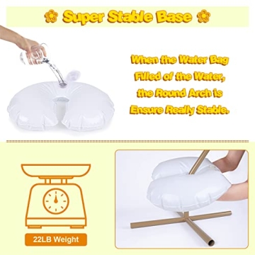 Pondpm 7.4ft Metal Balloon Arch Stand for Events