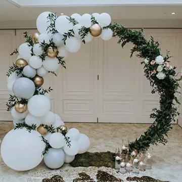 Pondpm 7.4ft Metal Balloon Arch Stand for Events