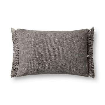 Loloi Magnolia Home by Joanna Gaines Jett Collection PMH0063 Grey 13'' x 21'' Cover Only Pillow