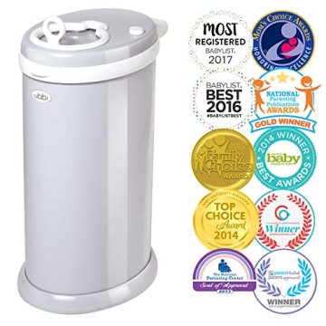 Ubbi Steel Diaper Pail - Award Winning Odor Control