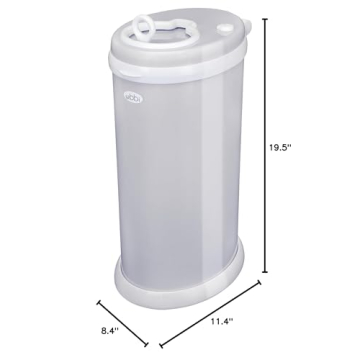 Ubbi Steel Diaper Pail - Award Winning Odor Control