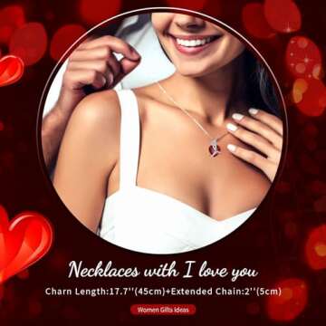 ENERLEAF Preserved Blue Real Rose with Necklace Jewelry Box -Eternal Flowers Rose Gifts for Grandma Wife Girlfriend on Valentines Mothers Day Christmas Birthday Anniversary Romantic Gifts for Her