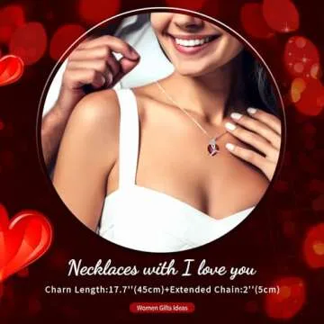 ENERLEAF Preserved Blue Real Rose with Necklace Jewelry Box -Eternal Flowers Rose Gifts for Grandma Wife Girlfriend on Valentines Mothers Day Christmas Birthday Anniversary Romantic Gifts for Her