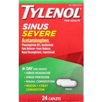 Tylenol Sinus Severe Non-Drowsy Sinus Relief Caplets