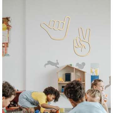 Whimsical Wooden Wall Decor for Kids Playroom Charm