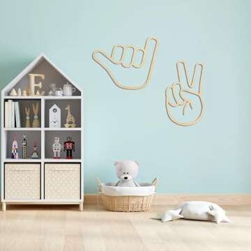 Whimsical Wooden Wall Decor for Kids Playroom Charm