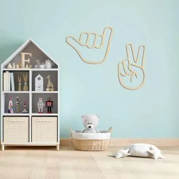 Whimsical Wooden Wall Decor for Kids Playroom Charm