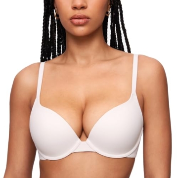 INLYRIC Women's Push Up Bra - Comfort Meets Style in Coconut White
