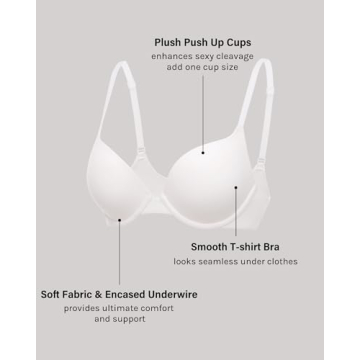 INLYRIC Push Up Bra - Supportive & Comfortable Demi Design