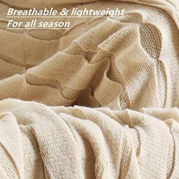 CREVENT Home Decor Rustic Couch Sofa Chair Bed Throw Blanket, Soft Warm Cozy Light Weight for Travel...