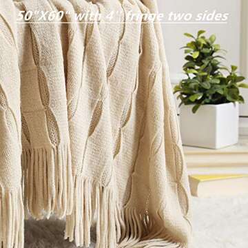Lightweight CREVENT Rustic Throw Blanket for Travel & Gifting