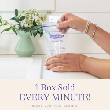 Durable Lansinoh Breastmilk Storage Bags, 50 Count