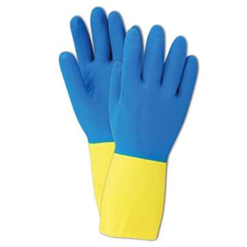 MAGID Comfort Flex 738 Neoprene/Latex Glove, 12" Length, 28 mils Thick, Size 6 (One Dozen)