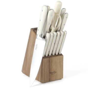 MARTHA STEWART Eastwalk 14-Piece High Carbon Stainless Steel Knife Set