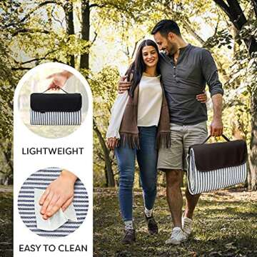 Scuddles Extra Large Waterproof Picnic Blanket for All Occasions