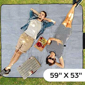 Scuddles Extra Large Waterproof Picnic Blanket for All Occasions