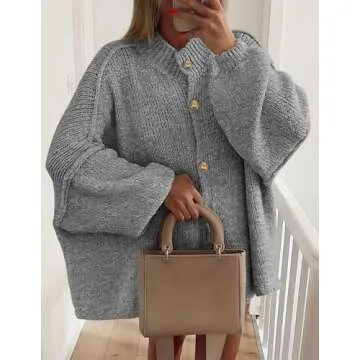 PRETTYGARDEN Oversized Women's Cardigan for Winter Wear