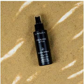 L’ANZA Healing Style Beach Spray with Medium Hold Effect, Eliminates Frizz, Detangles and Boosts Hair's Shine, With UV and Heat Protection to Prevent Sun and Styling Damage (3.4 Fl Oz)