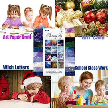 Yetuomade 12 Sheets Scrapbook Paper Pack for Crafts