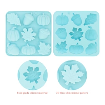 Dohia Fall Silicone Mold for Autumn Treats and Crafts