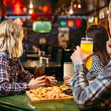 Durable 24oz Glass Can Tumblers with Lids and Straws