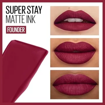 Maybelline Matte Ink Lipstick in Founder Red - 16H Wear