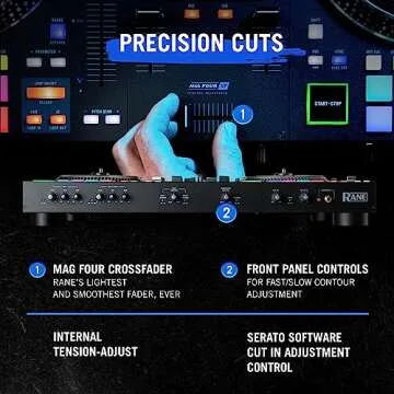 RANE ONE - Complete DJ Set and DJ Controller for Serato DJ with Integrated DJ Mixer, Motorized Platters and Serato DJ Pro Included