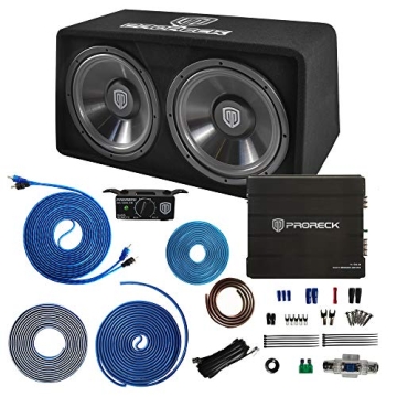 PRORECK PR-122M 1500W Dual 12" Car Subwoofer with Amplifier