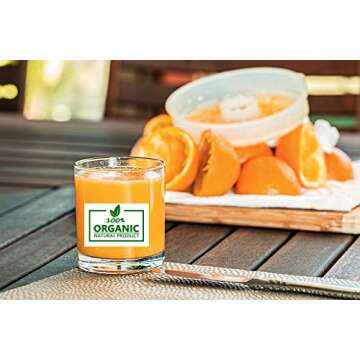 Top label 100 percent Organic Label Stickers, Organic Food Rotation Labels, 2 X 1.5 Inch Stickers, 500 Pcs per Pack