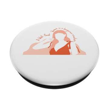 Well-Read Woman Inspiring Quote Women Reading Books PopSockets Swappable PopGrip
