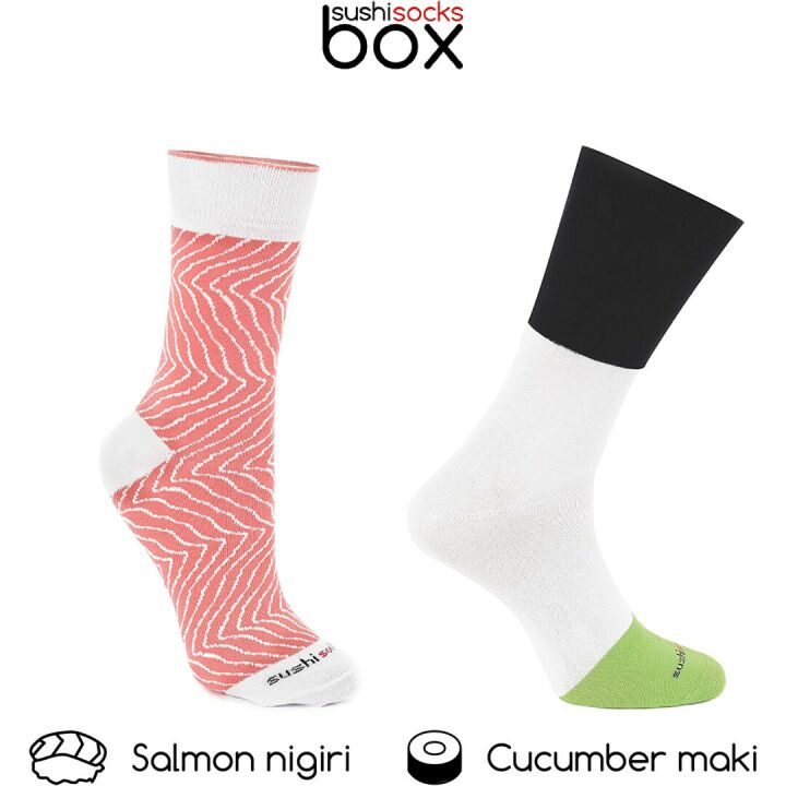 Sushi Socks Gift Box - 2 Unisex Pairs for All