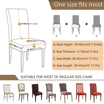 Festive Christmas Candy Cane Chair Covers for Home & Kitchen