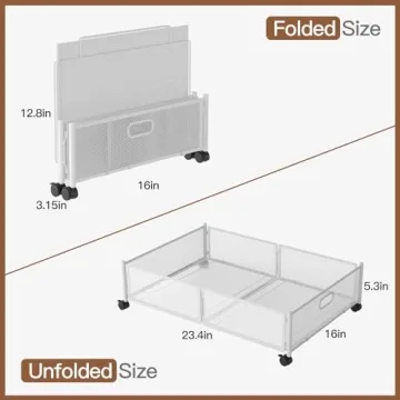 Versatile Under Bed Storage with Wheels for Easy Organization