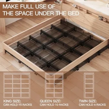 Versatile Under Bed Storage with Wheels for Easy Organization