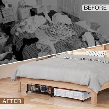 Versatile Under Bed Storage with Wheels for Easy Organization