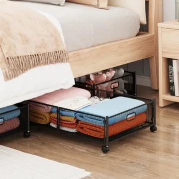 Versatile Under Bed Storage with Wheels for Easy Organization