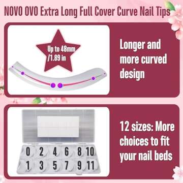 Premium Curved Nail Tips for All Occasions - 240pcs Kit