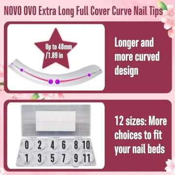 Premium Curved Nail Tips for All Occasions - 240pcs Kit