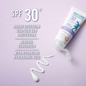 Blue Lizard SPF 30 Mineral Sunscreen for Sensitive Skin