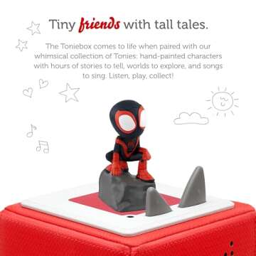 Joyful Tonies Spin Audio Toy Figurine - Marvel's Spidey Adventures
